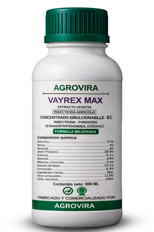 VAYREX MAX 300ML - Más productividad con un producto 100% seguro y eficiente
