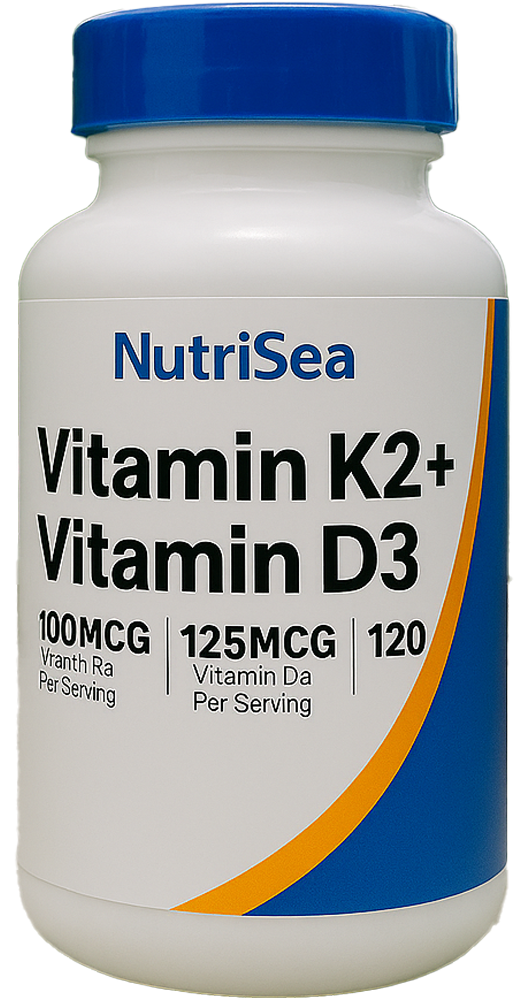Vitamina D3+K2 el dúo esencial para huesos, articulaciones y sistema cardiovascular.