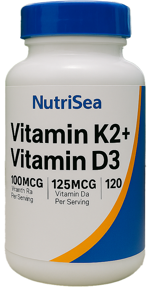 Vitamina D3+K2 el dúo esencial para huesos, articulaciones y sistema cardiovascular.